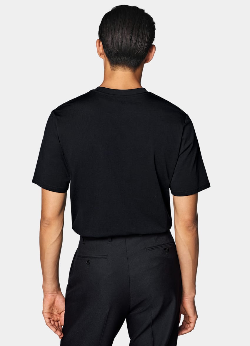 SUITSUPPLY Pure Cotton Navy Crewneck T-Shirt