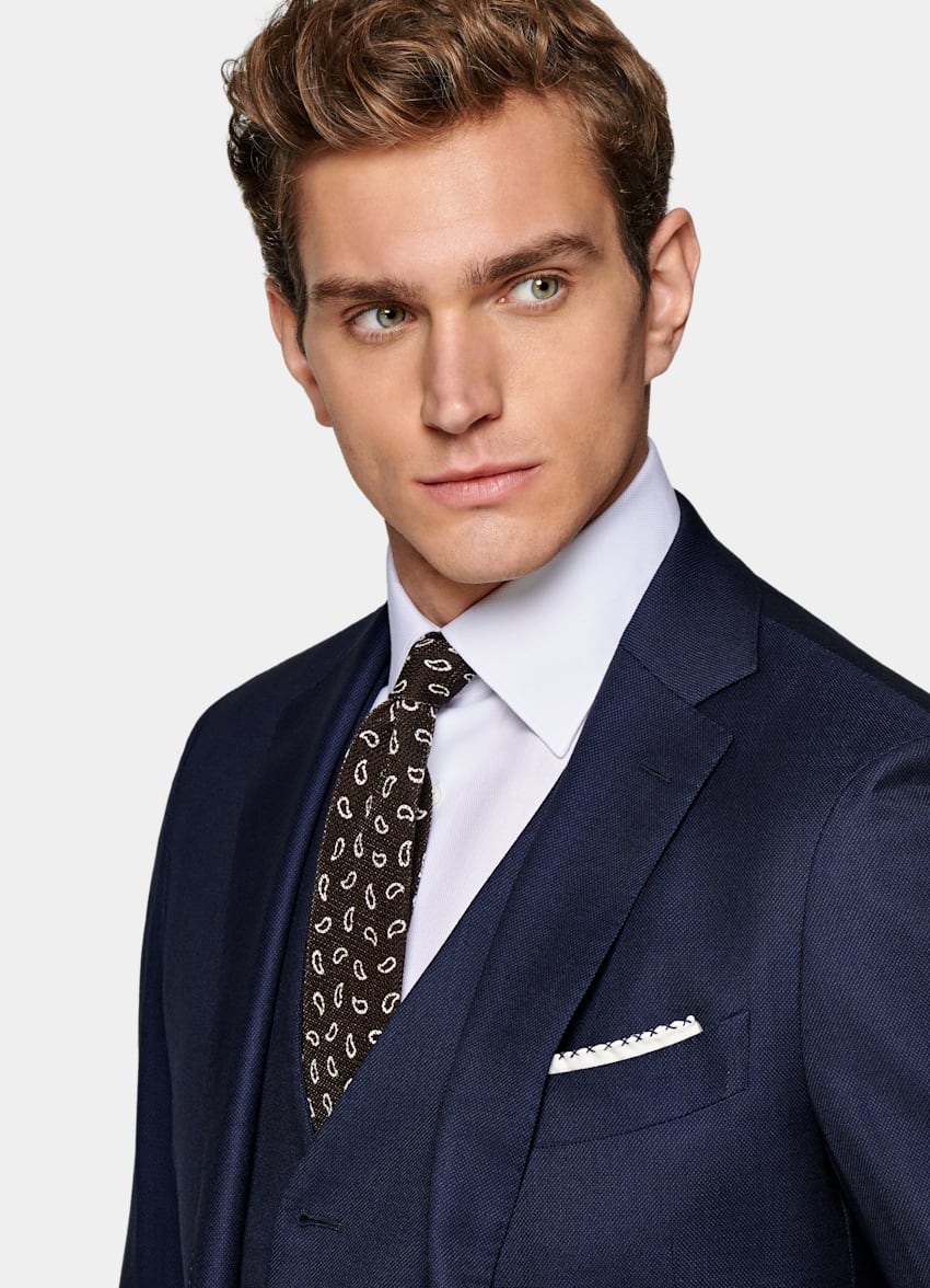 Blue Bird's Eye Sienna Suit in Pure S130's Wool | SUITSUPPLY US