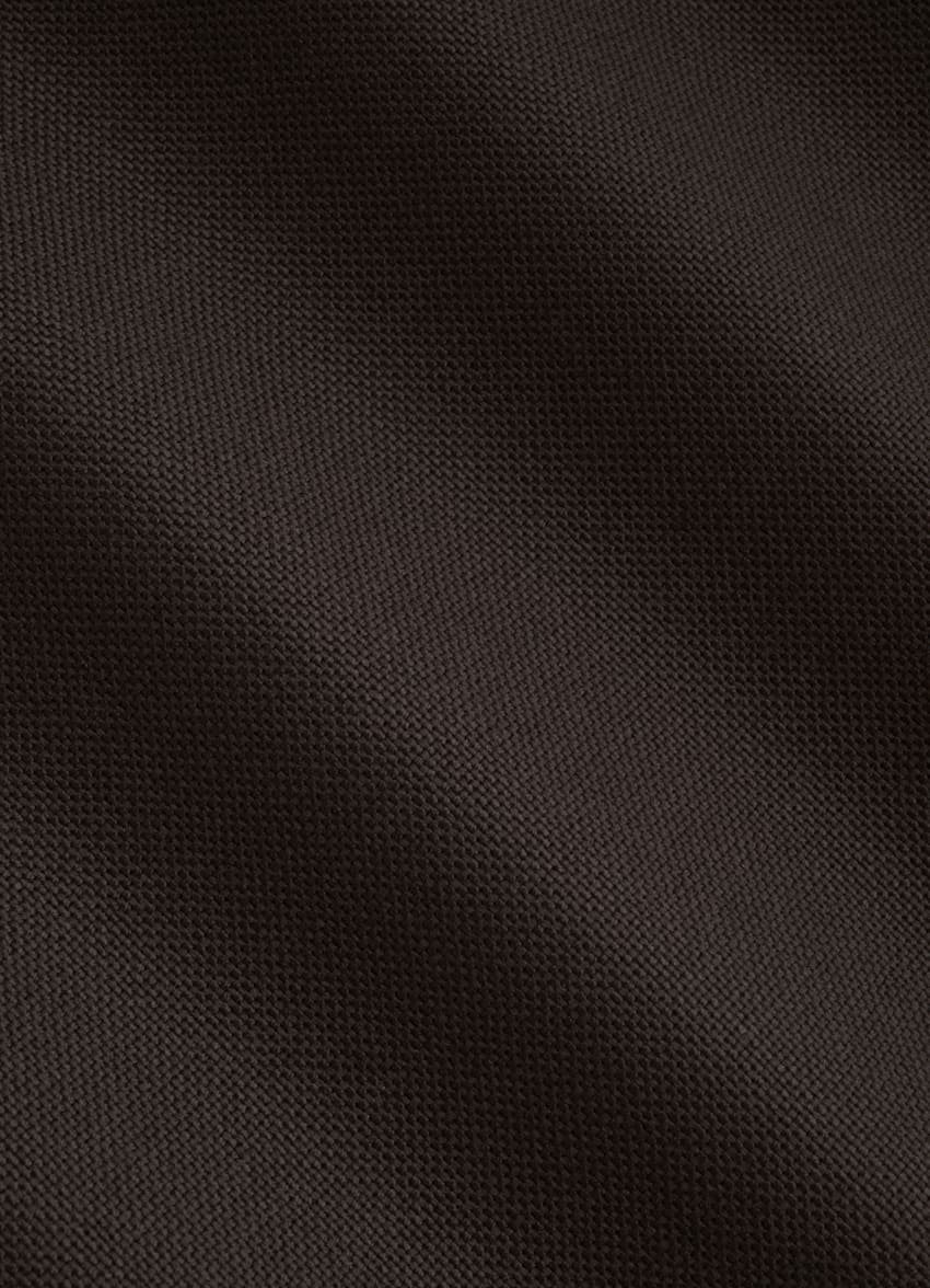 SUITSUPPLY Pura lana cuatro cabos de Rogna, Italia Traje Havana marrón oscuro