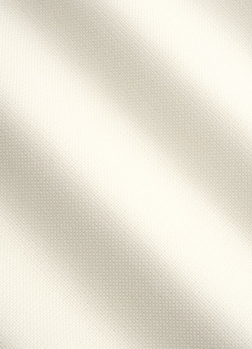SUITSUPPLY Pure 4-Ply Traveller Wool by Rogna, Italy Off-White Tailored Fit Havana Tuxedo