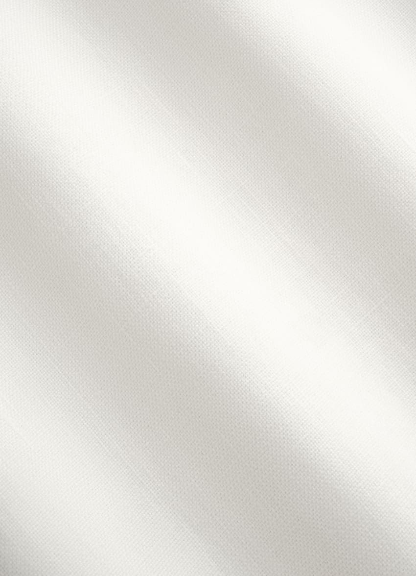 SUITSUPPLY Summer Pure Linen by Libeco, Belgium Off-White Tailored Fit Havana Suit