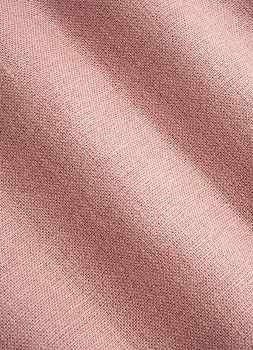 SUITSUPPLY 意大利 Di Sondrio 生产的亚麻面料 粉色休闲套装