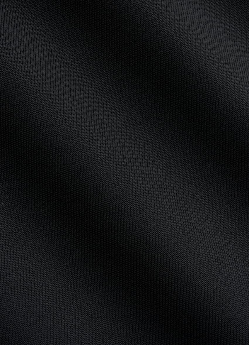 SUITSUPPLY All Season Wool Mohair by Vitale Barberis Canonico, Italy Black Three-Piece Relaxed Fit Roma Suit