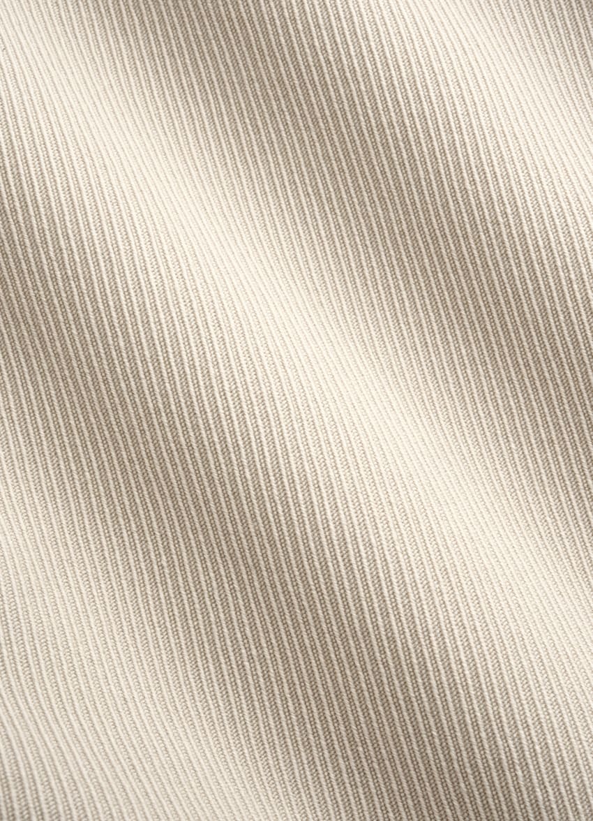 SUITSUPPLY All Season Wrinkle-Free 4-Ply Wool by Rogna, Italy Light Brown Tailored Fit Milano Suit