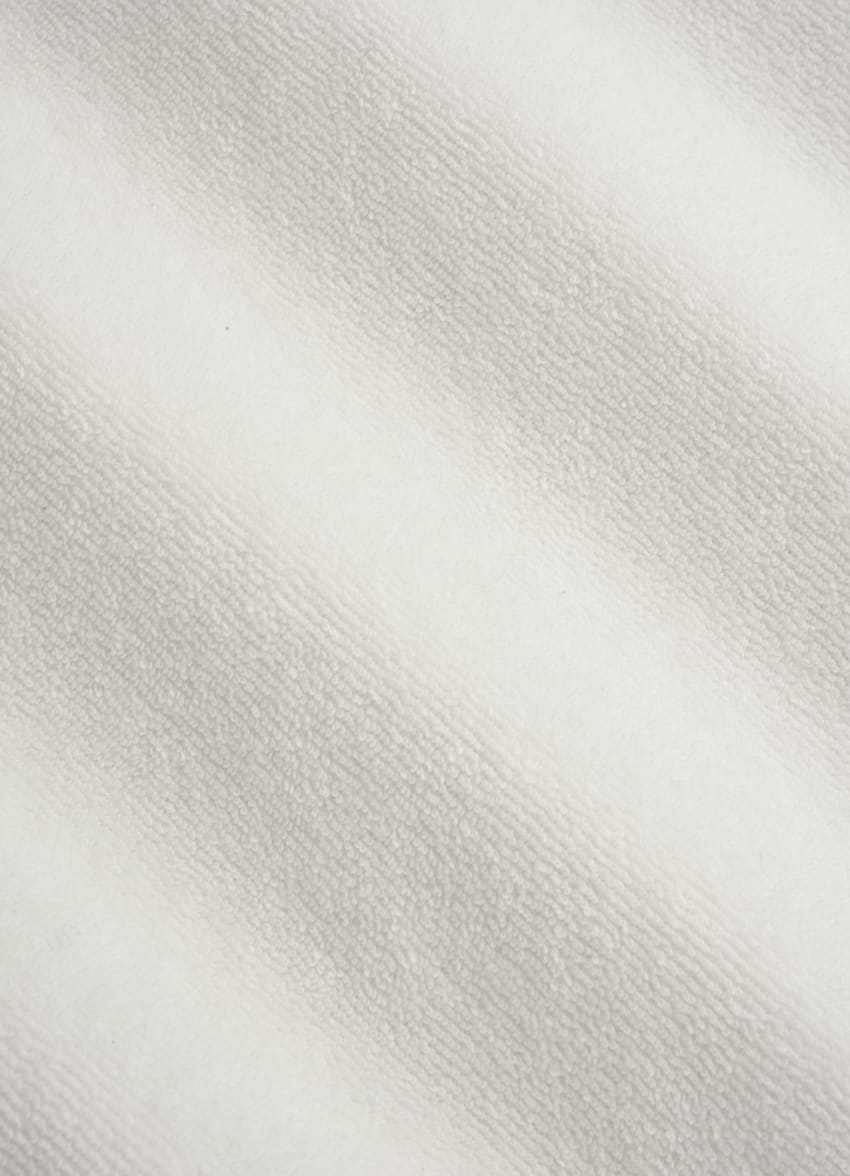 SUITSUPPLY Reine Baumwolle Casual Set Poloshirt Langarm weiß