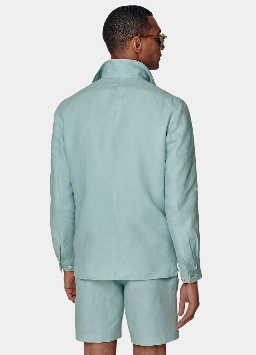 SUITSUPPLY Pur lin - Baird McNutt, Royaume-Uni Ensemble décontracté bleu menthe