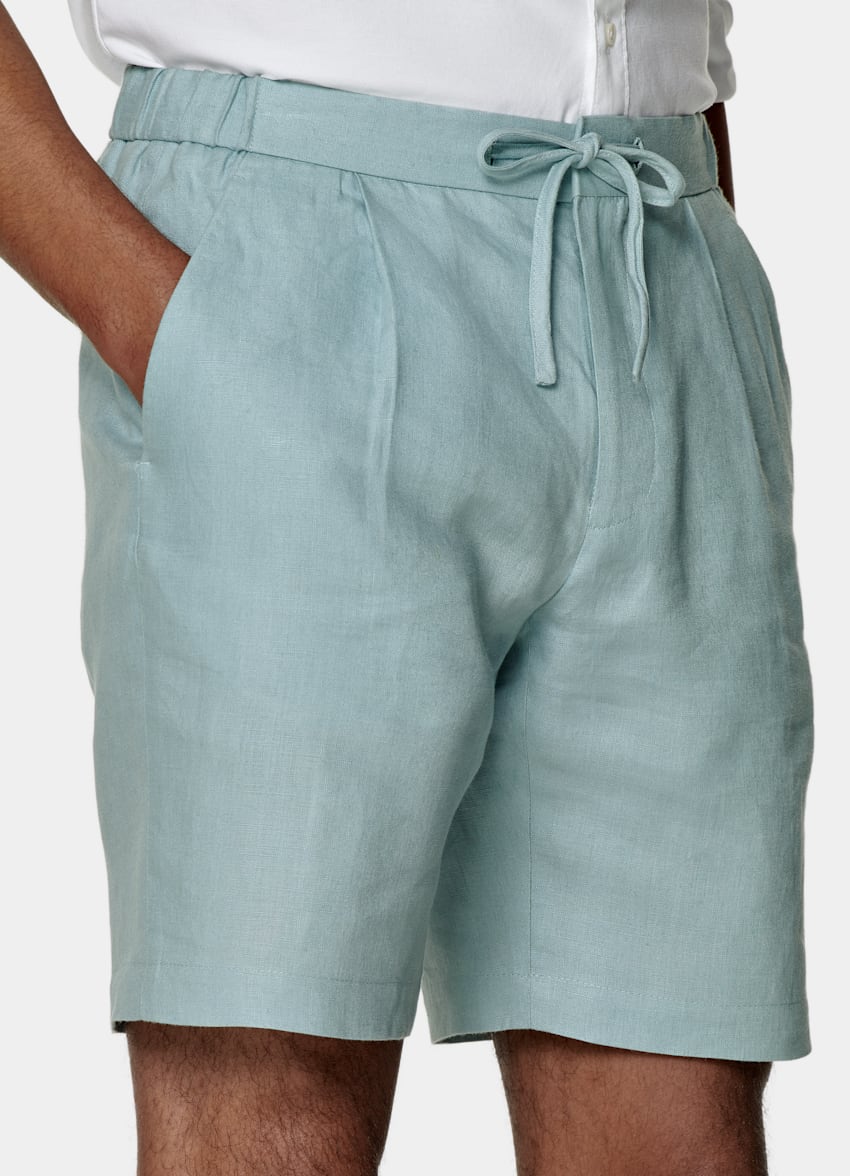 SUITSUPPLY Puro lino - Baird McNutt, Regno Unito Completo casual blu menta