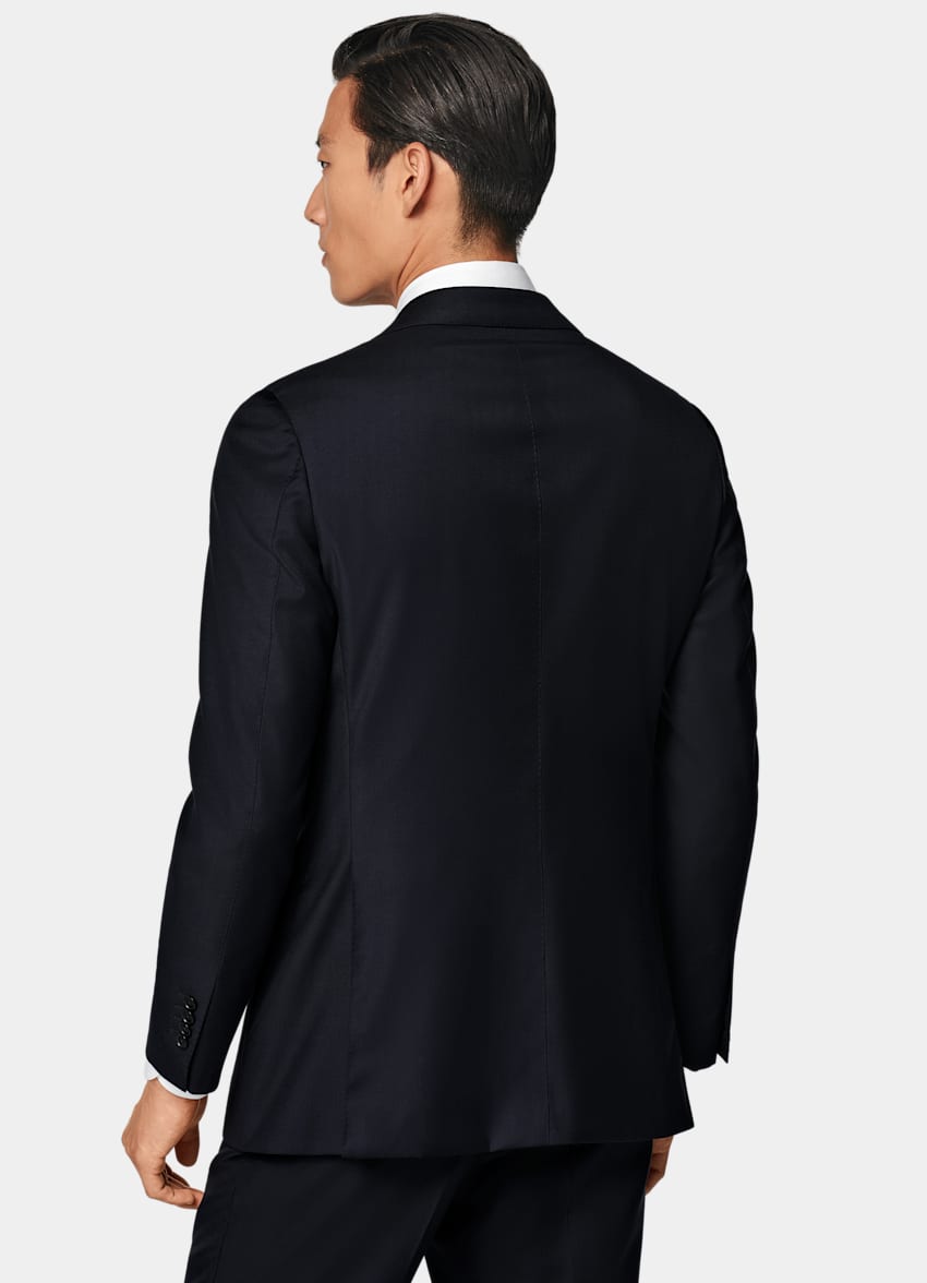 SUITSUPPLY All Season Pure S110's Wool by Vitale Barberis Canonico, Italy Navy Tailored Fit Havana Suit