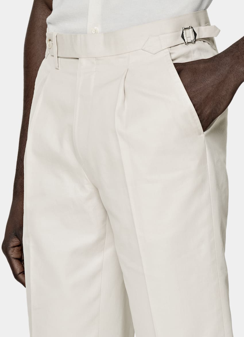 SUITSUPPLY 意大利 E.Thomas 生产的棉面料  Havana 砂砾色合体身型西装