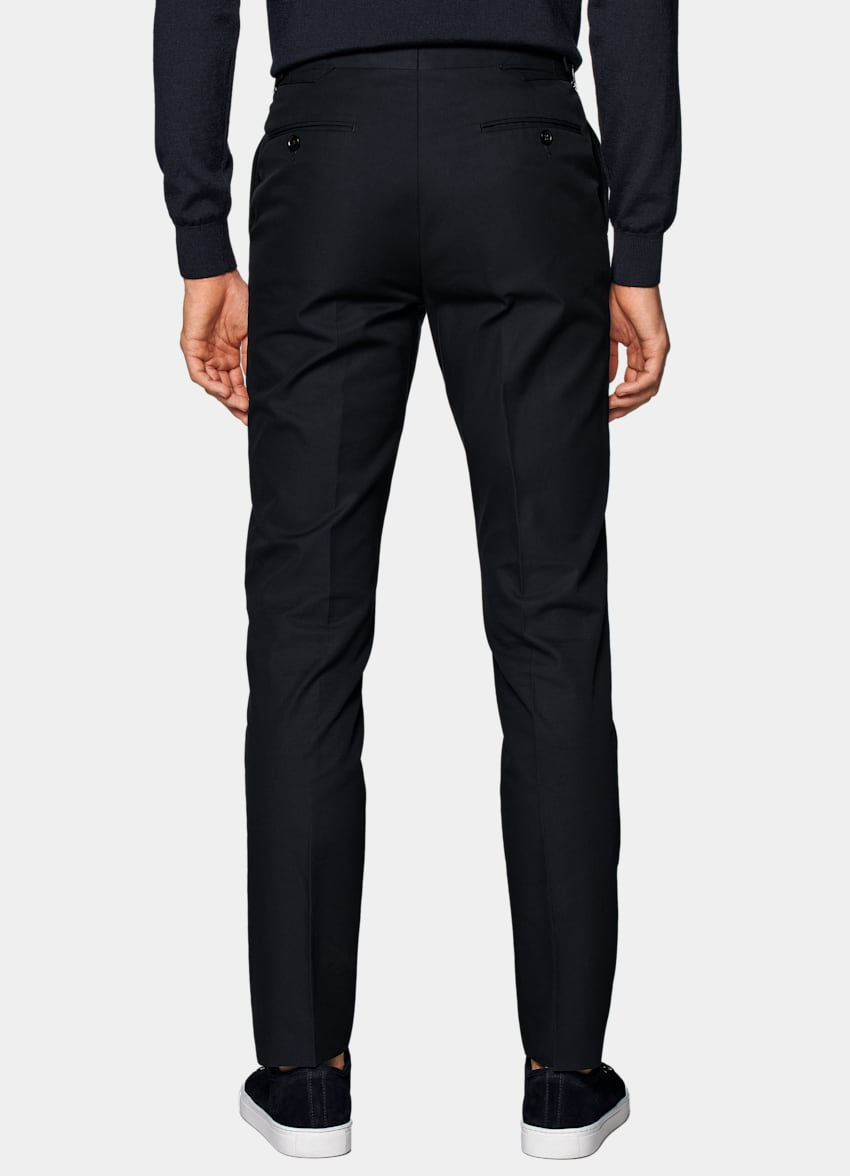 SUITSUPPLY Pure Cotton by E.Thomas, Italy Navy Roma Suit