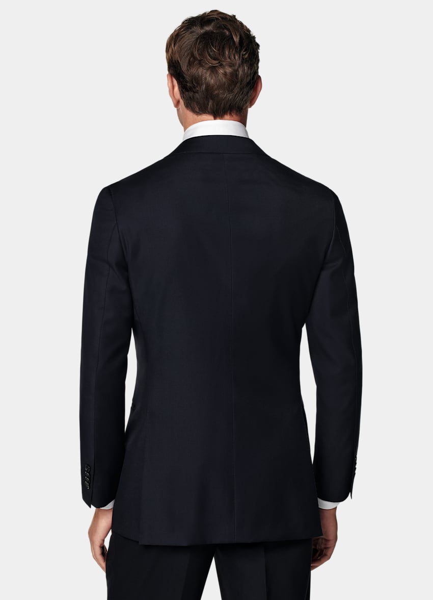 SUITSUPPLY All Season Pure S110's Wool by Vitale Barberis Canonico, Italy Navy Tailored Fit Havana Suit