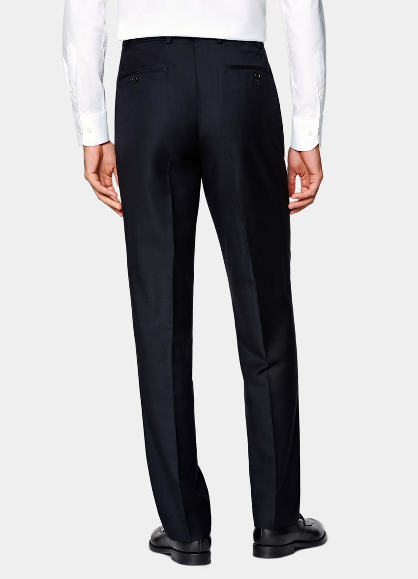 SUITSUPPLY All Season Pure S110's Wool by Vitale Barberis Canonico, Italy Navy Tailored Fit Havana Suit