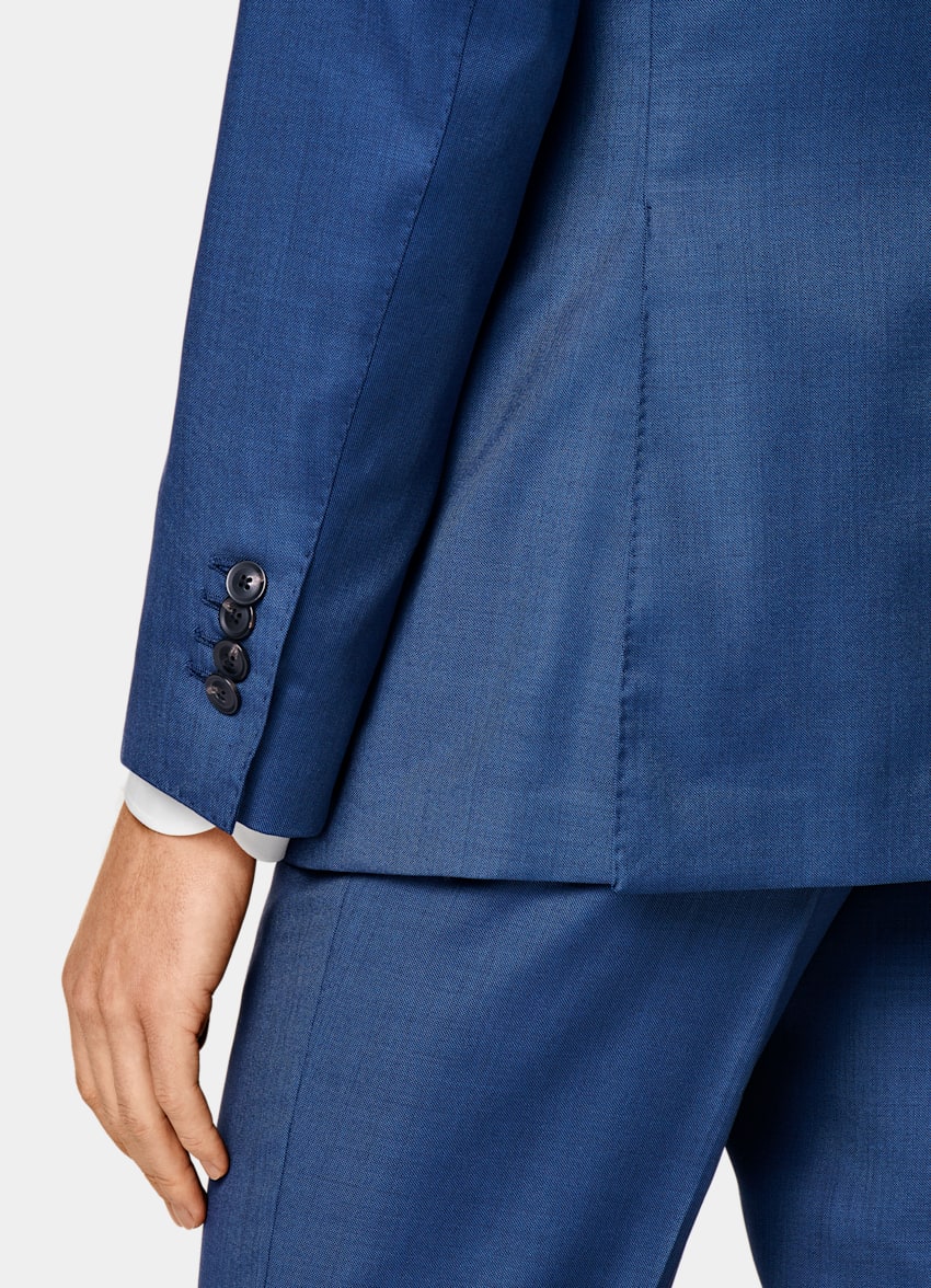 Wool suit Louis Vuitton Blue size 50 IT in Wool - 35630103