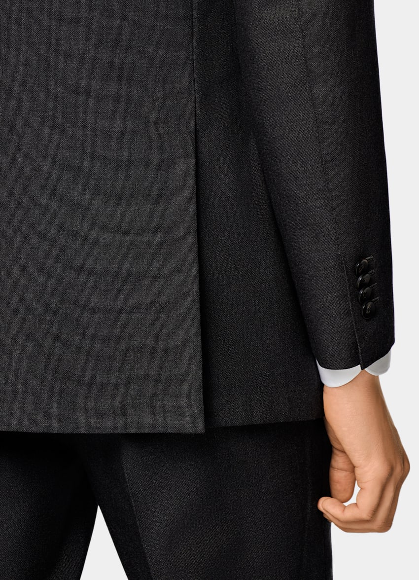 SUITSUPPLY All season Lana 4-ply no stiro - Rogna, Italia Abito Havana grigio scuro tailored fit
