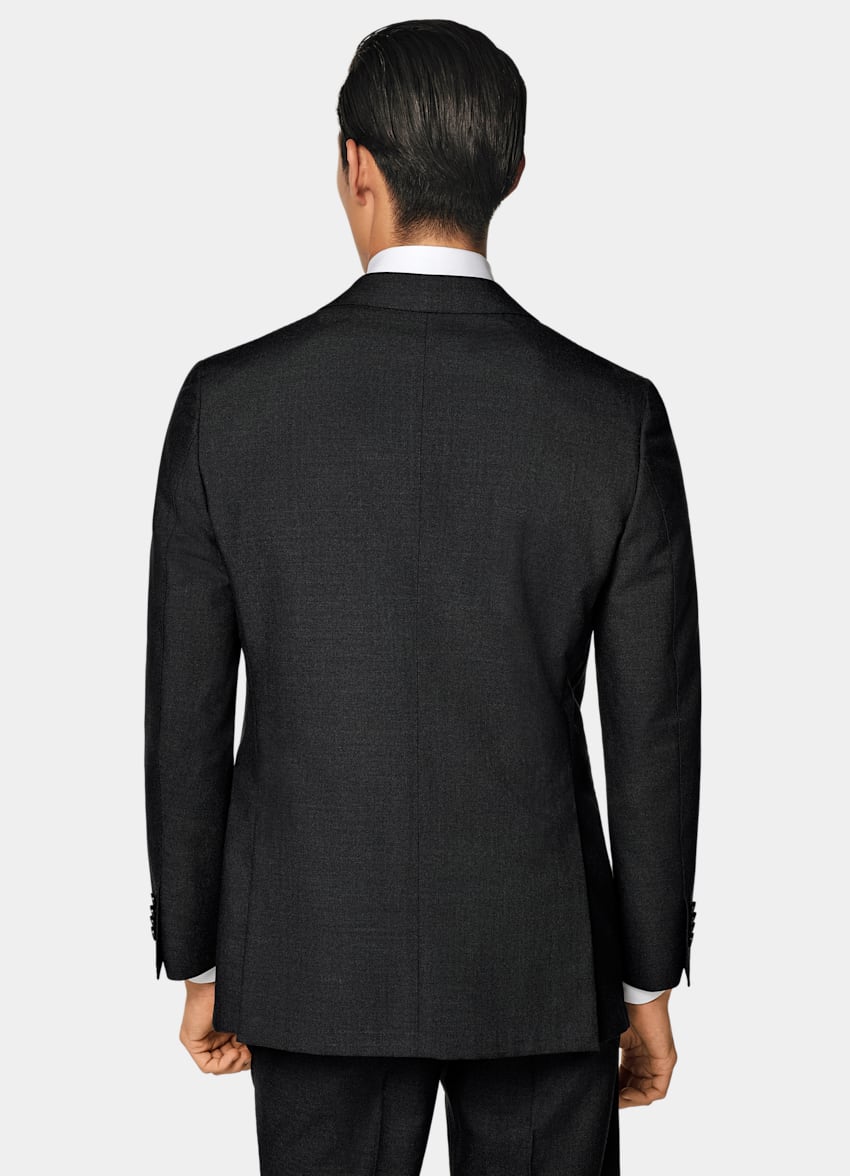 SUITSUPPLY All season Lana 4-ply no stiro - Rogna, Italia Abito Havana grigio scuro tailored fit