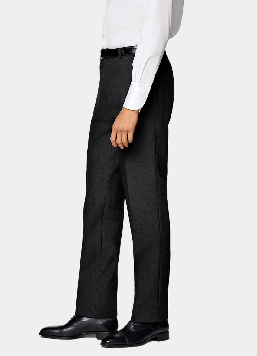 SUITSUPPLY All season Lana 4-ply no stiro - Rogna, Italia Abito Havana grigio scuro tailored fit