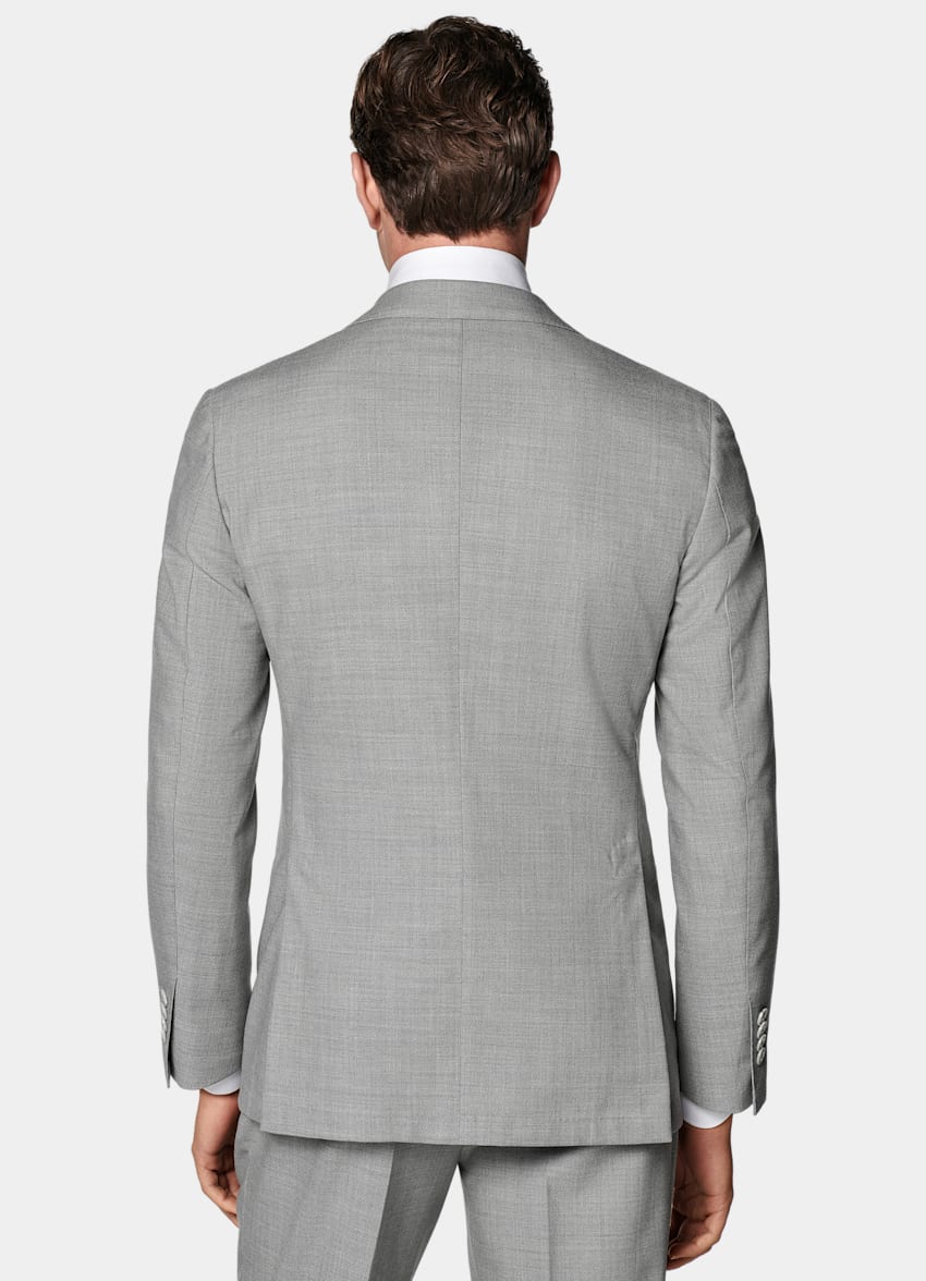 SUITSUPPLY All season Lana 4-ply no stiro - Rogna, Italia Abito Havana grigio chiaro tailored fit