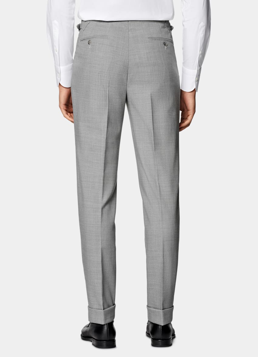SUITSUPPLY All season Lana 4-ply no stiro - Rogna, Italia Abito Havana grigio chiaro tailored fit