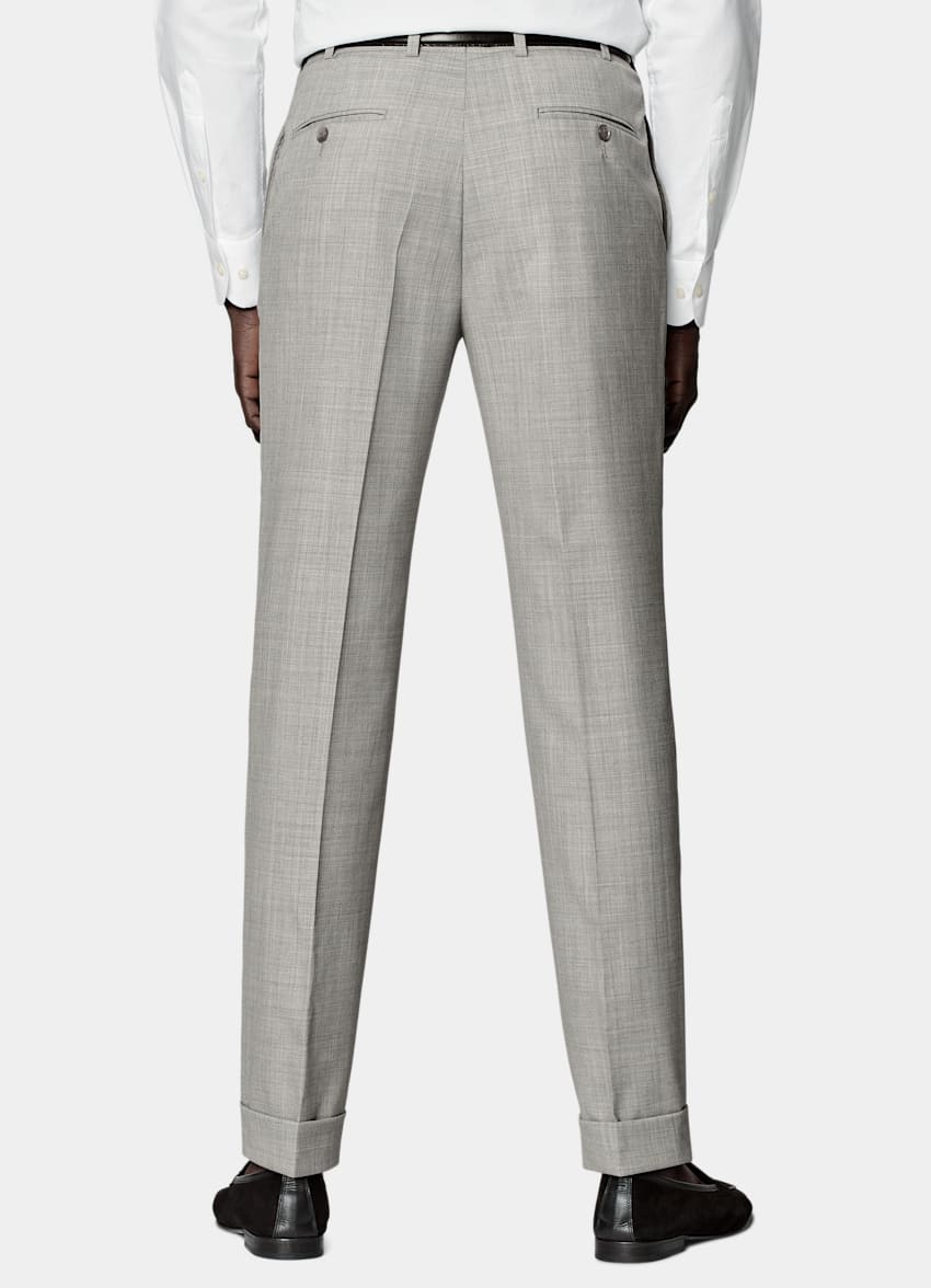 Light Grey Perennial Havana Suit in Pure S120's Tropical Wool ...