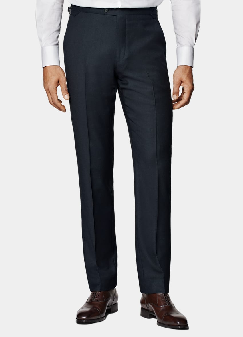 SUITSUPPLY All Season Pure S130's Wool by Reda, Italy  Navy Tailored Fit Havana Suit