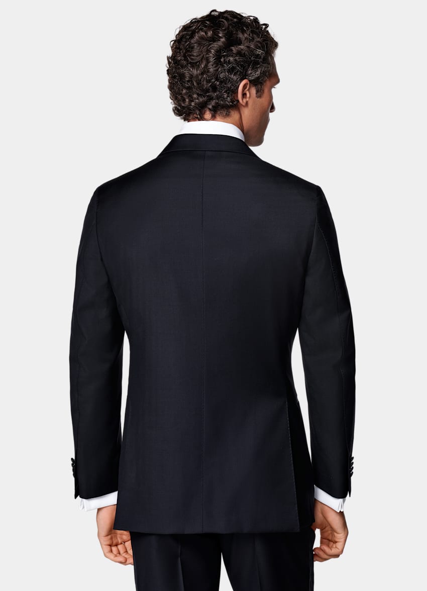 SUITSUPPLY All Season Pure S110's Wool by Vitale Barberis Canonico, Italy Navy Tailored Fit Havana Tuxedo