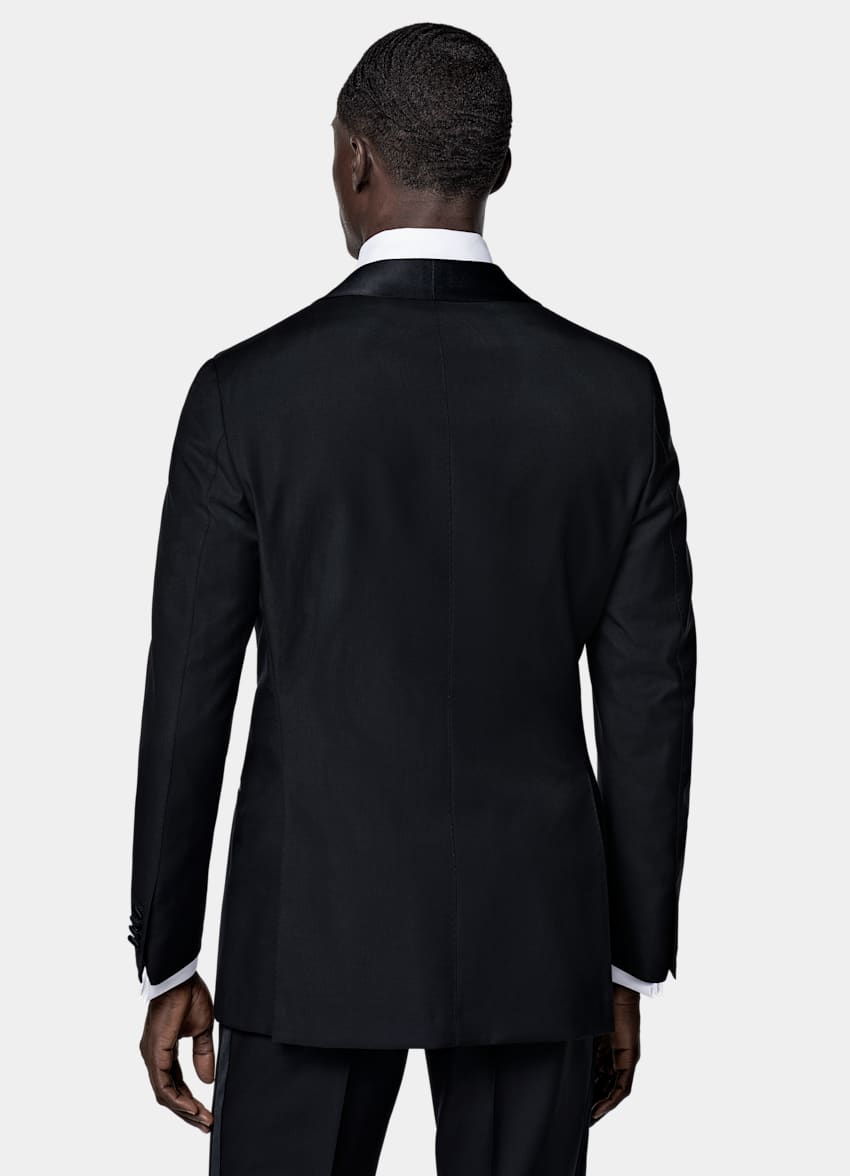 SUITSUPPLY All Season Pure S110's Wool by Vitale Barberis Canonico, Italy Navy Tailored Fit Havana Tuxedo
