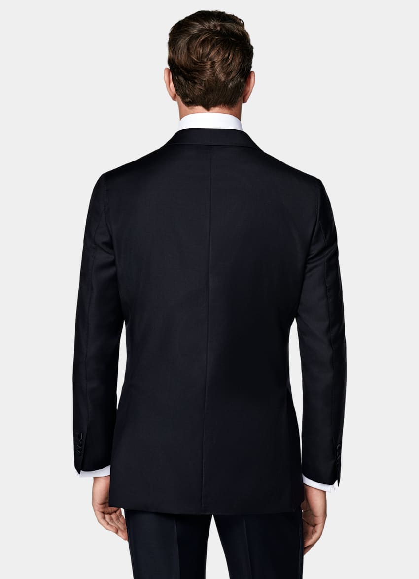 SUITSUPPLY All Season Pure S110's Wool by Vitale Barberis Canonico, Italy Navy Tailored Fit Havana Tuxedo