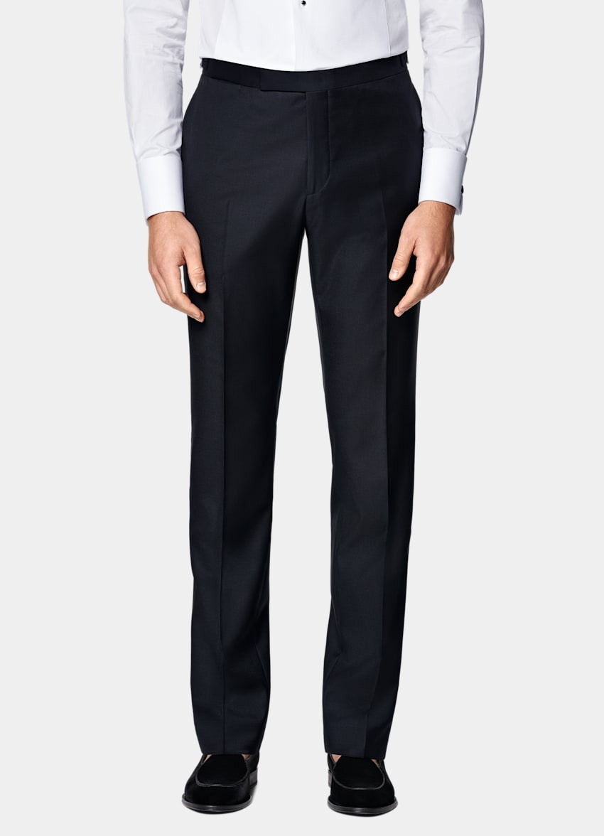 SUITSUPPLY All Season Pure S110's Wool by Vitale Barberis Canonico, Italy Navy Tailored Fit Havana Tuxedo