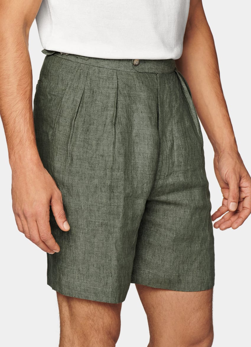 SUITSUPPLY Pure Linen by Leomaster, Italy Green Casual Set