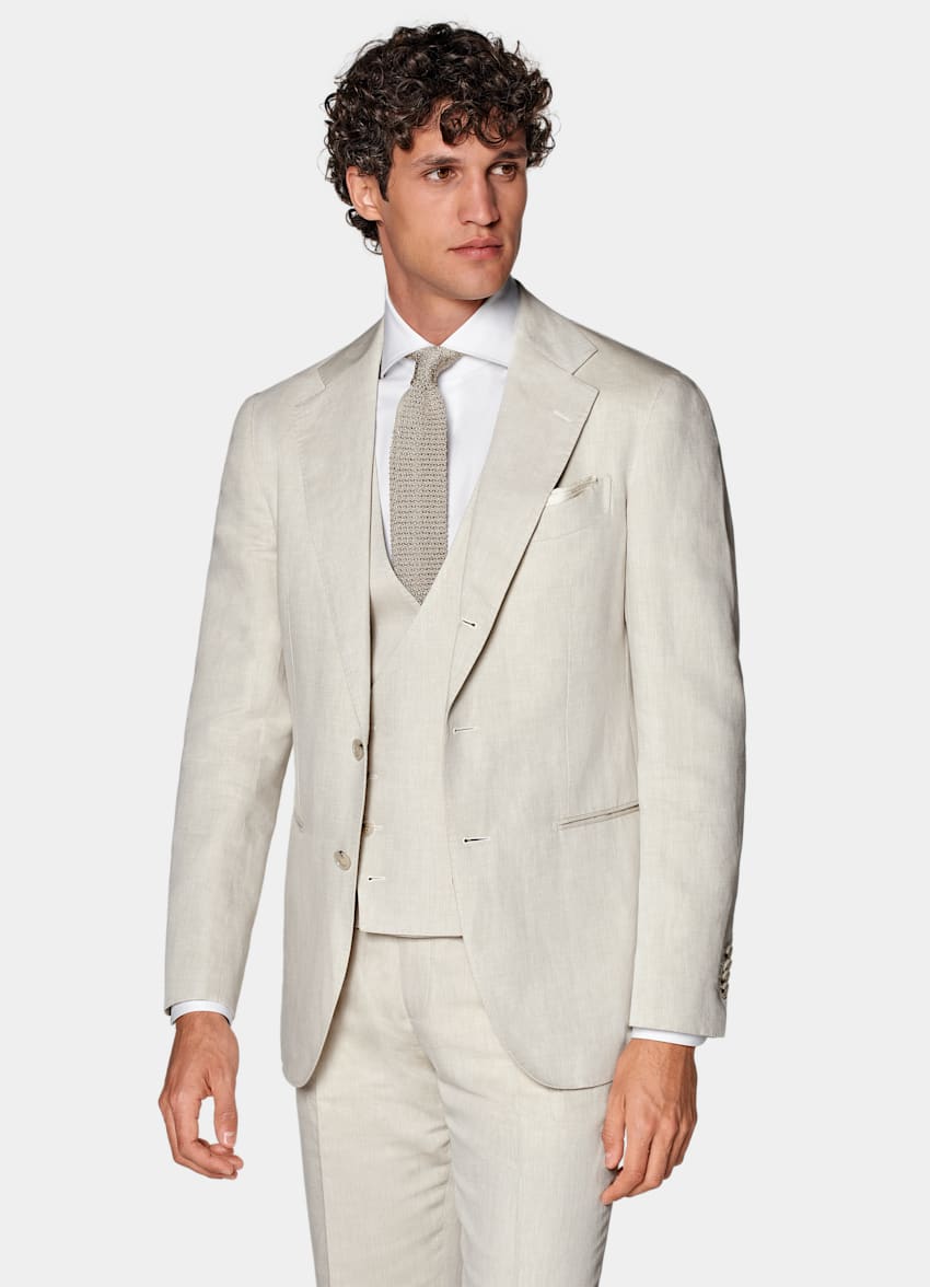 Sand Havana Suit in Linen Cotton | SUITSUPPLY US
