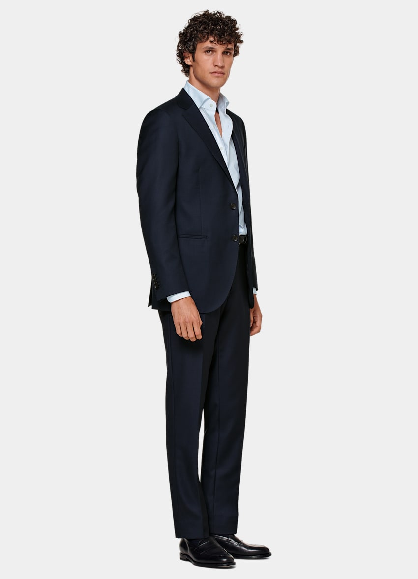 SUITSUPPLY Pure S110's Wool by Vitale Barberis Canonico, Italy Navy Lazio Suit
