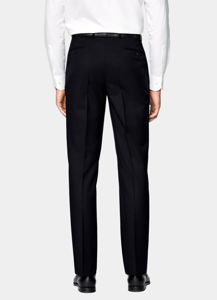 SUITSUPPLY Winter Reine S120er Flanell-Schurwolle von Vitale Barberis Canonico, Italien Havana Anzug navy Tailored Fit