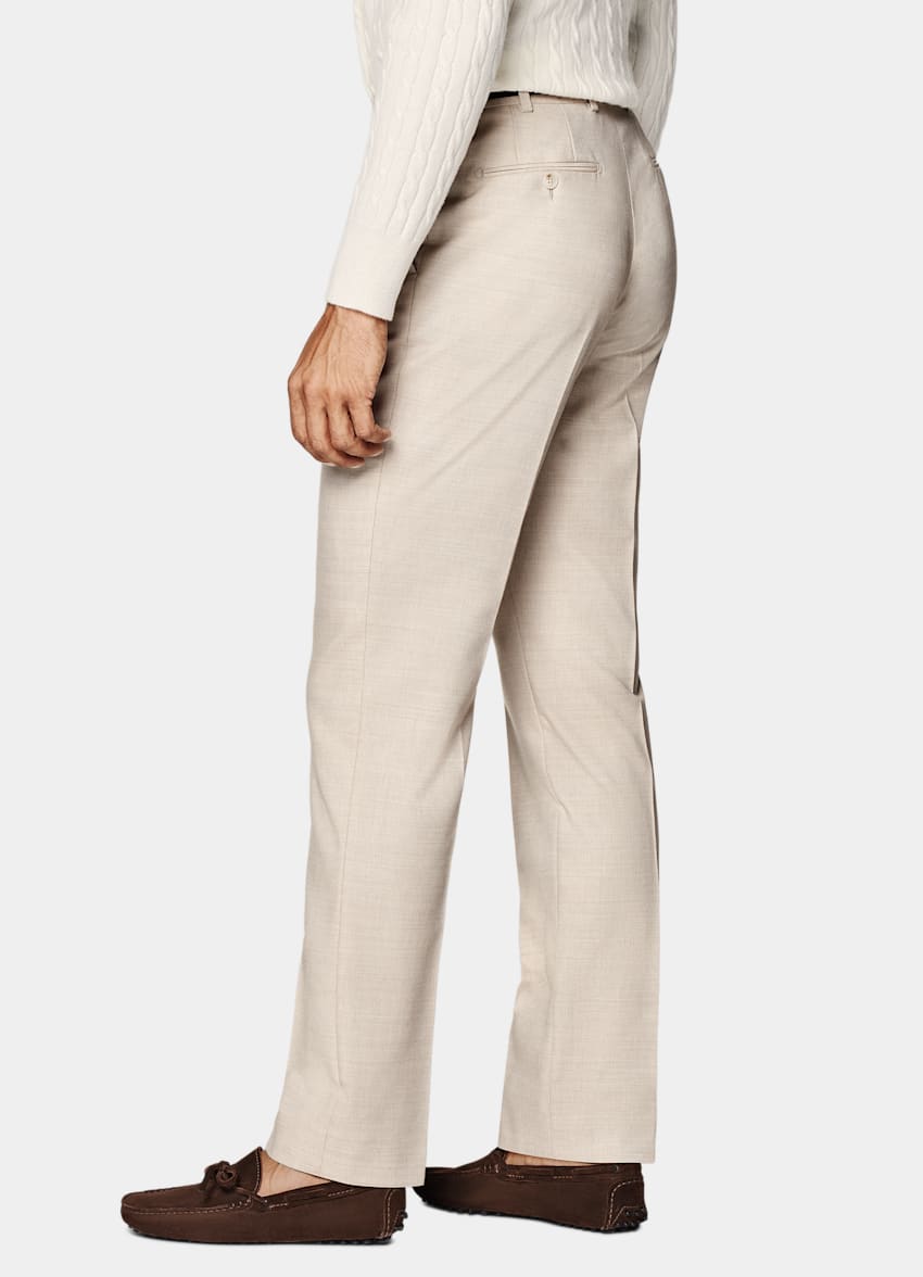 SUITSUPPLY All Season Czysta wełna Traveller 4-Ply od Rogna, Włochy Garnitur Havana tailored fit w kolorze piasku