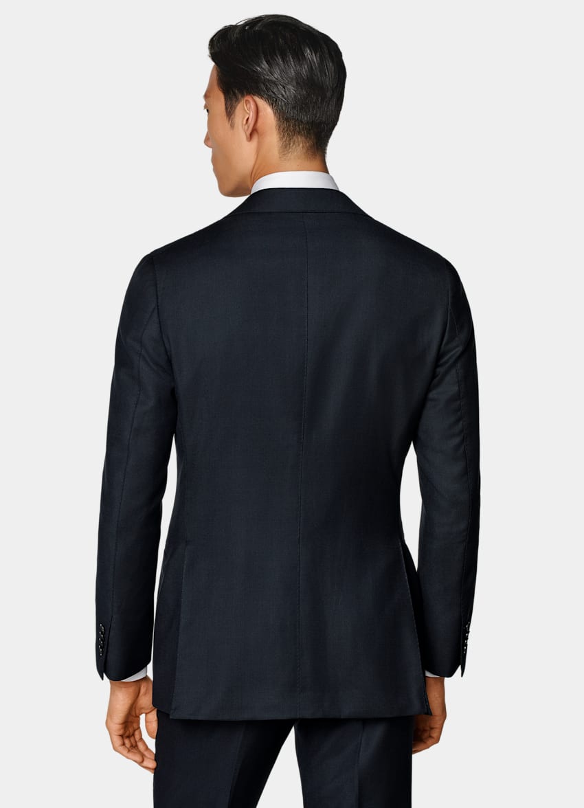 SUITSUPPLY All Season Pure S130's Wool by Reda, Italy Navy Tailored Fit Havana Suit