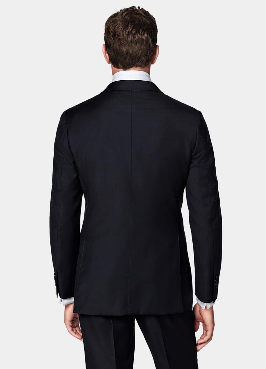 SUITSUPPLY All Season Pure S110's Wool by Vitale Barberis Canonico, Italy  Navy Tailored Fit Lazio Tuxedo