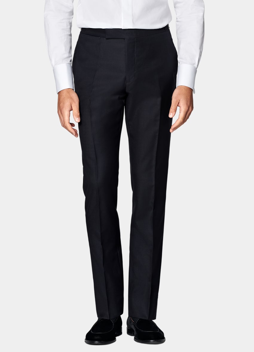 SUITSUPPLY All Season Pure S110's Wool by Vitale Barberis Canonico, Italy  Navy Tailored Fit Lazio Tuxedo