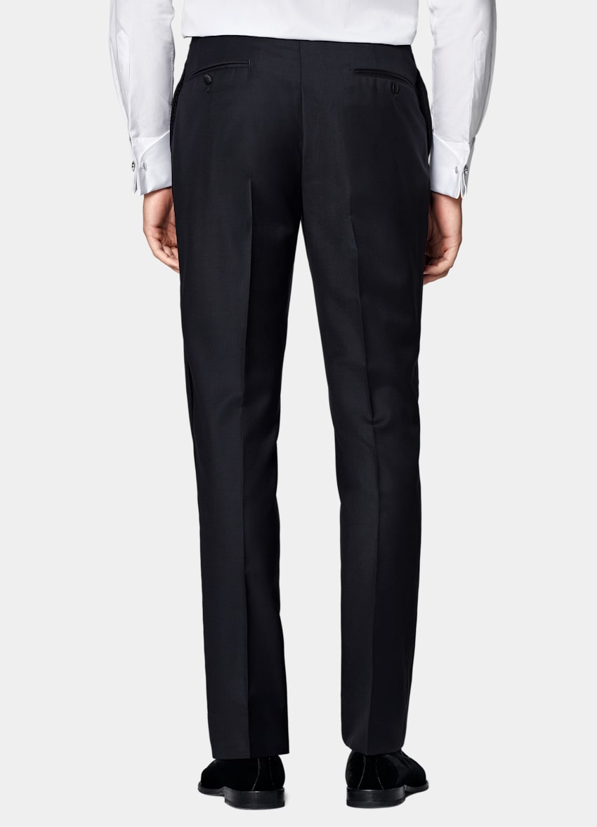 SUITSUPPLY All Season Pure S110's Wool by Vitale Barberis Canonico, Italy  Navy Tailored Fit Lazio Tuxedo