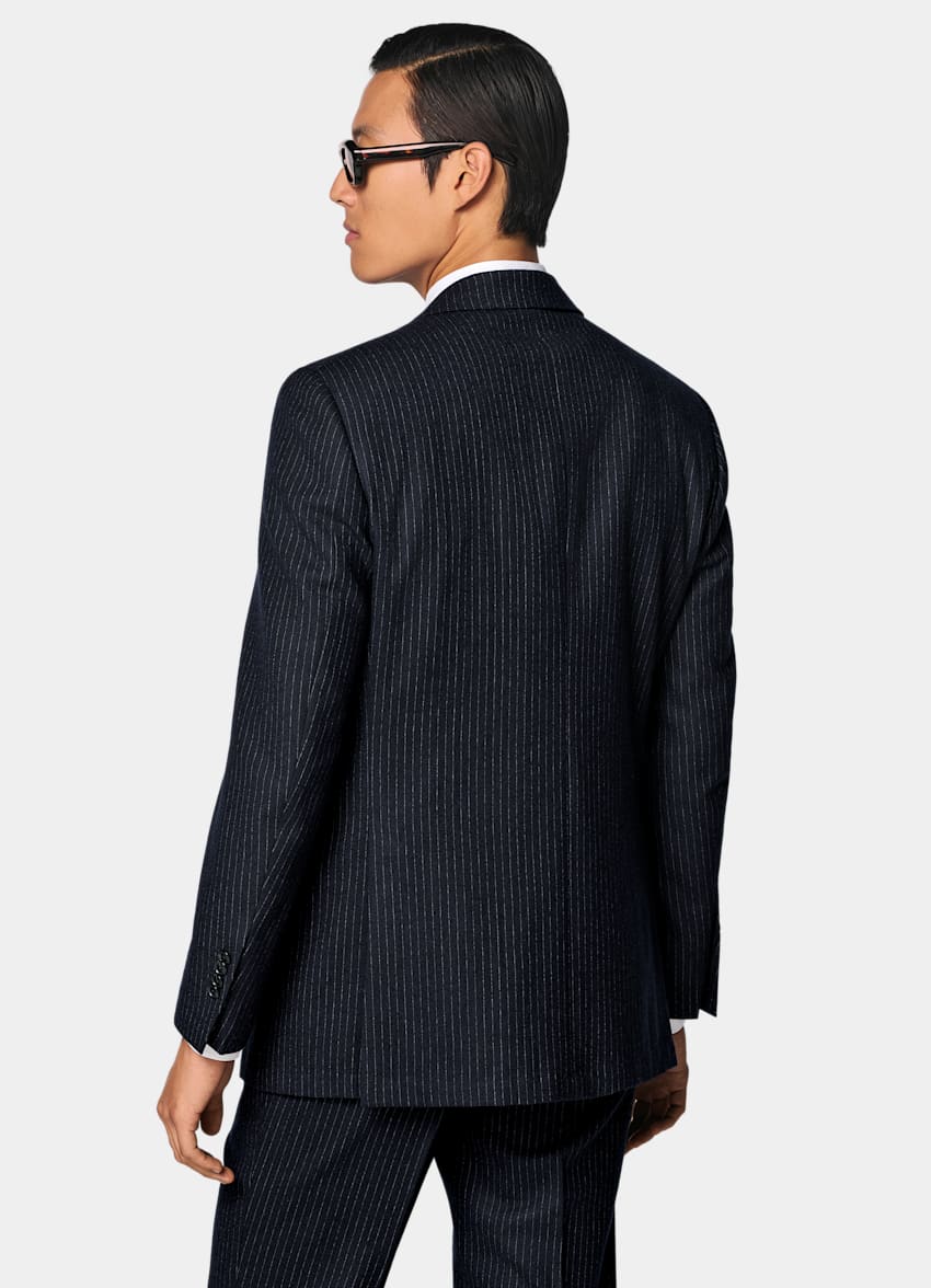 SUITSUPPLY Winter Pure Wool von Savile Clifford, Vereinigtes K&ouml;nigreich Navy Relaxed Fit Roma Suit
