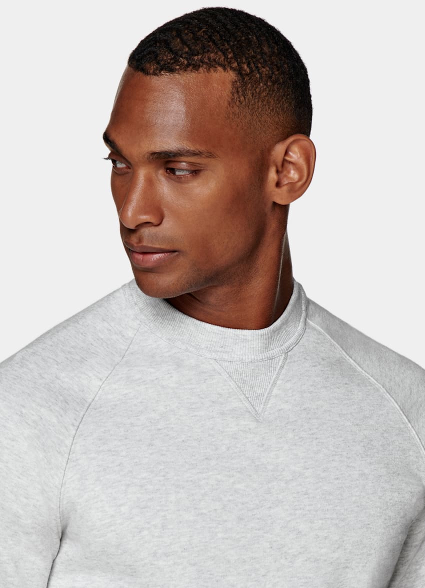 SUITSUPPLY Pure Cotton Light Grey Casual Set