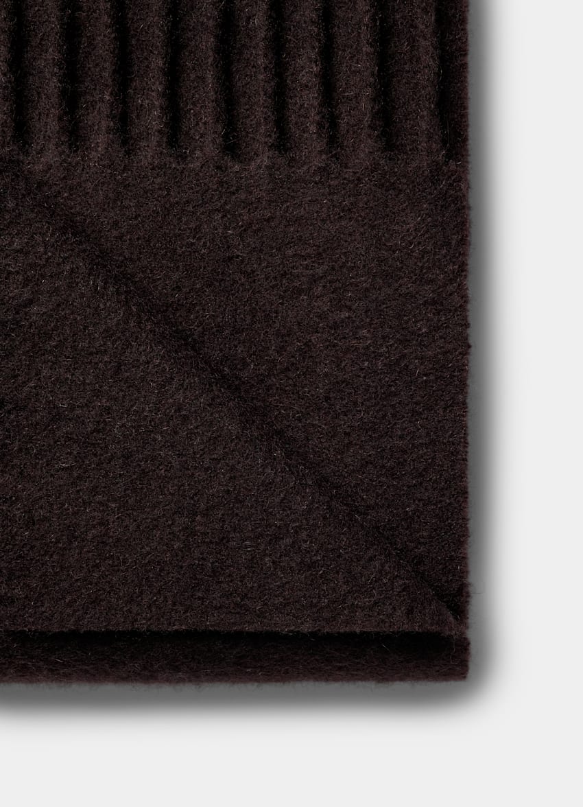 SUITSUPPLY Pure Cashmere Dark Red Scarf