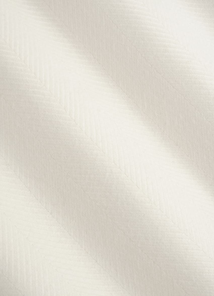 SUITSUPPLY Flanelle de coton égyptien - Canclini, Italie Chemise Safari blanc cassé