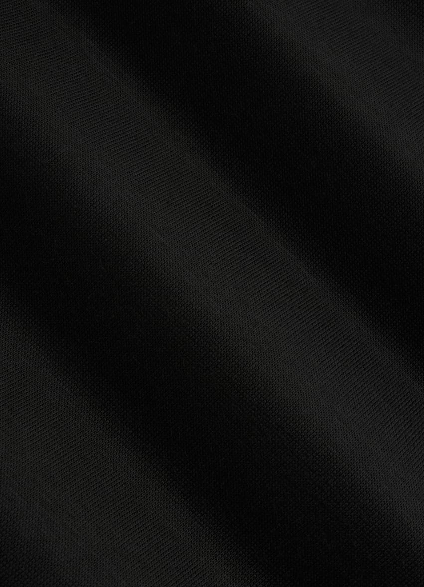 SUITSUPPLY Maille de coton égyptien - Tessilmaglia, Italie Chemise coupe très ajustée noire