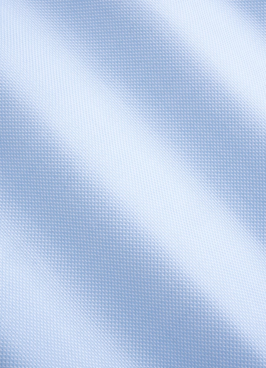 SUITSUPPLY Egyptian Cotton by Albini, Italy Light Blue Classic Collar Shirt