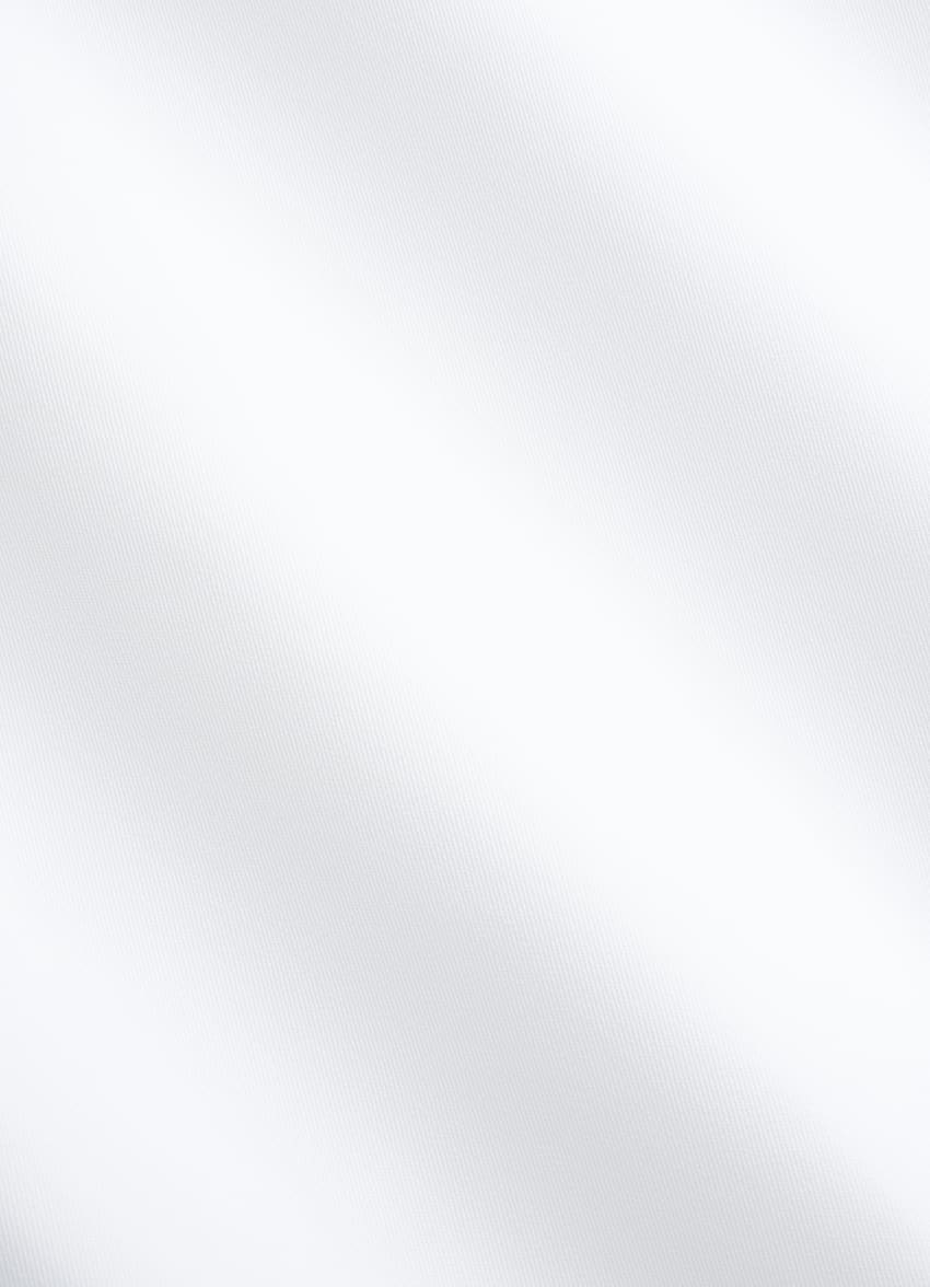 SUITSUPPLY Egyptian Cotton by Thomas Mason, Italy White Classic Collar Shirt