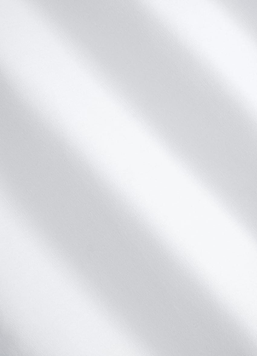 SUITSUPPLY Coton égyptien - Testa Spa, Italie Chemise de smoking en piqué coupe Tailored blanche