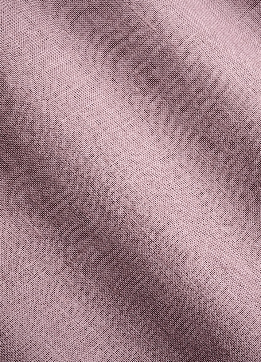 SUITSUPPLY Pure Linen by Baird McNutt, United Kingdom Purple Tailored Fit Shirt