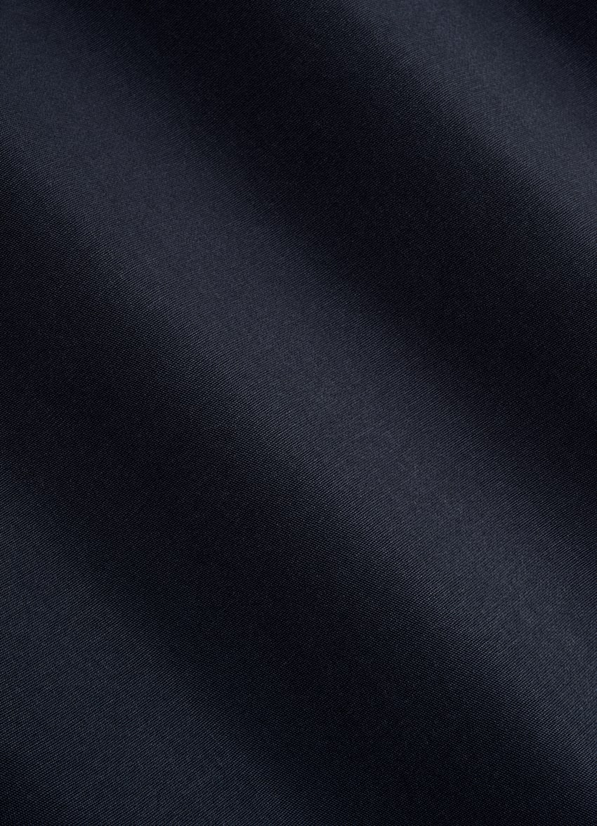 SUITSUPPLY Pure Lyocell by Albini, Italy Navy Tailored Fit Shirt