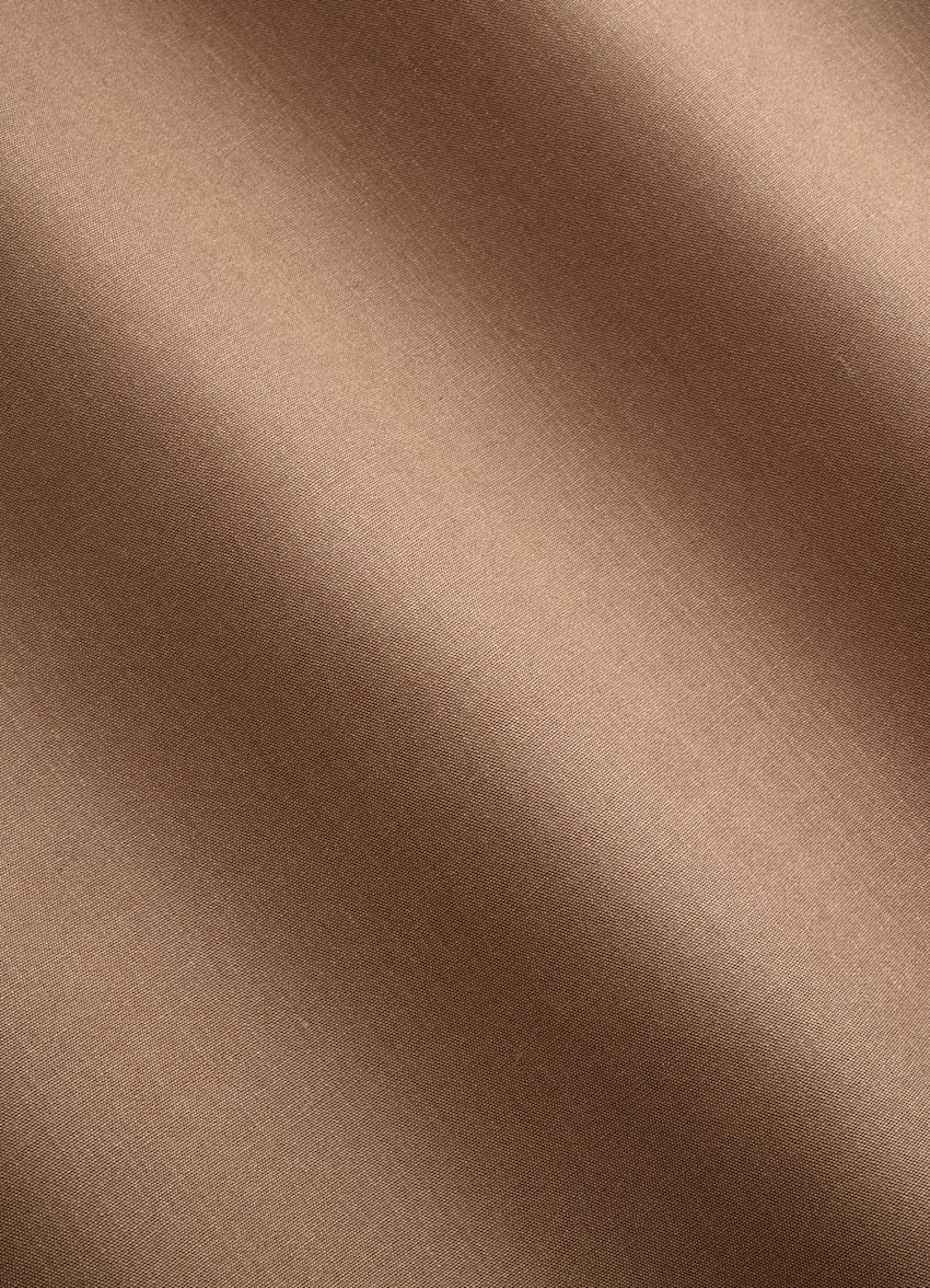 SUITSUPPLY Lyocell by Sidogras, Spain Mid Brown Lyocell Shirt