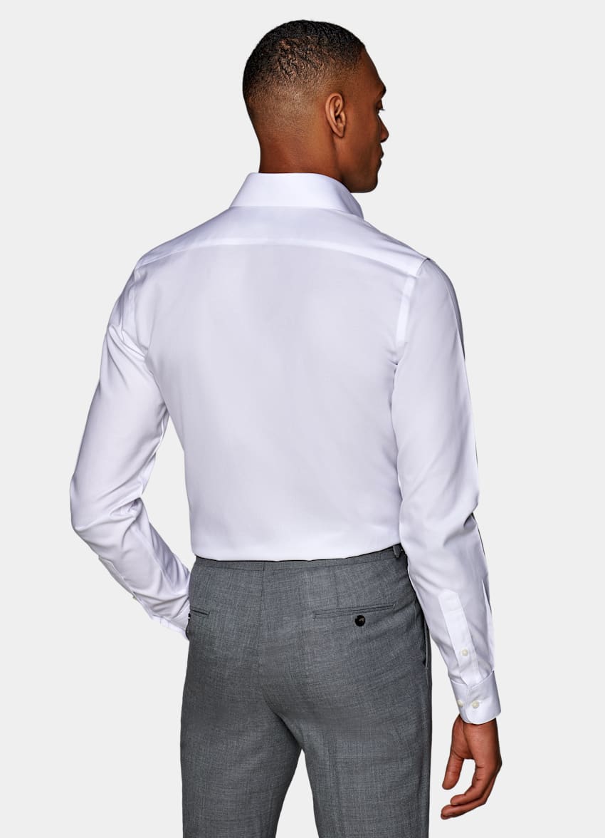 White Pinpoint Oxford Extra Slim Fit 
