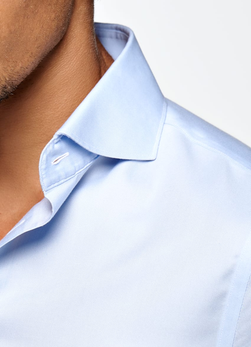 Light Blue Extra Slim Fit Shirt | Pure Cotton Traveller | Suitsupply ...